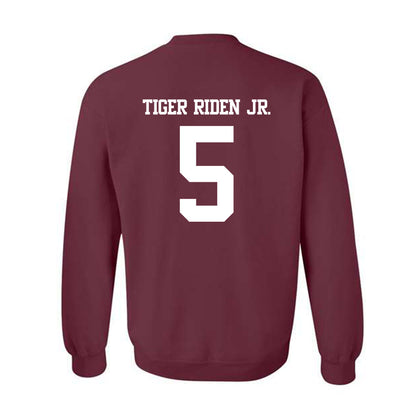 Texas A&M - NCAA Football : Deondrae Tiger Riden Jr. - Statement Shersey Crewneck Sweatshirt-1