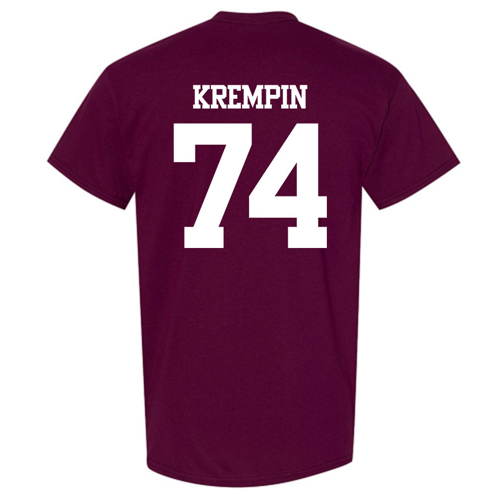 Texas A&M - NCAA Football : Zaden Krempin - Statement Shersey T-Shirt-1