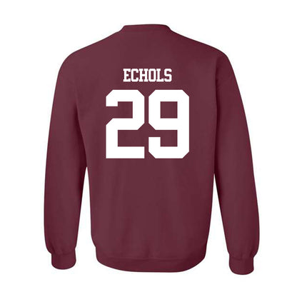 Texas A&M - NCAA Football : Justin Echols - Statement Shersey Crewneck Sweatshirt-1
