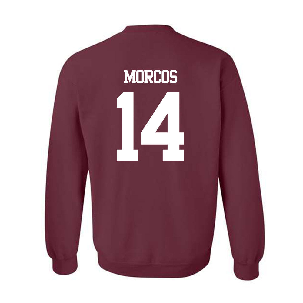 Texas A&M - NCAA Football : Eli Morcos - Statement Shersey Crewneck Sweatshirt-1