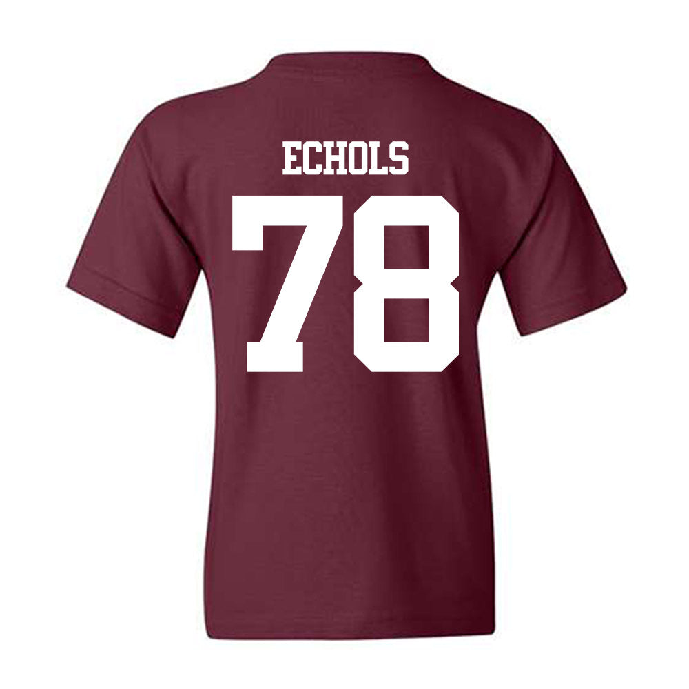 Texas A&M - NCAA Football : Coen Echols - Statement Shersey Youth T-Shirt-1