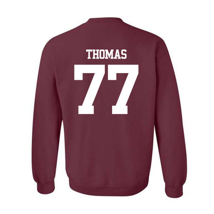 Texas A&M - NCAA Football : Tyler Thomas - Statement Shersey Crewneck Sweatshirt-1