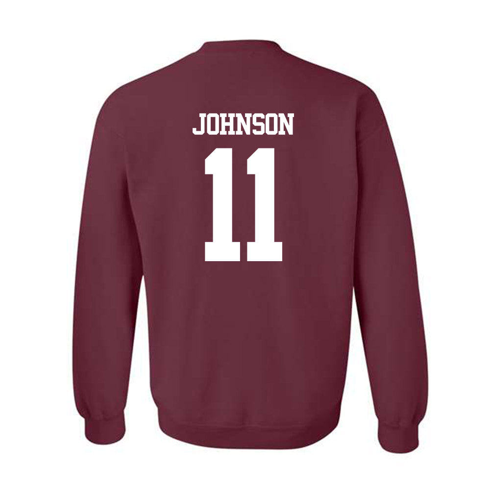 Texas A&M - NCAA Football : Kelshaun Johnson - Statement Shersey Crewneck Sweatshirt-1
