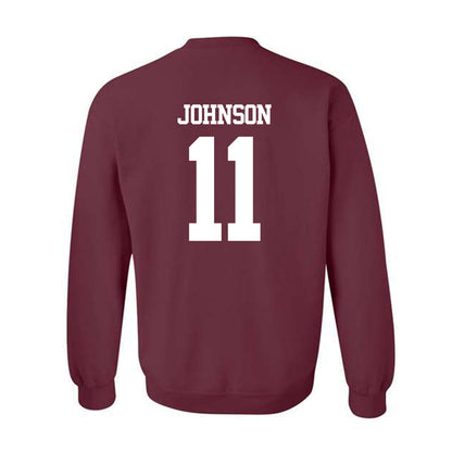Texas A&M - NCAA Football : Kelshaun Johnson - Statement Shersey Crewneck Sweatshirt-1