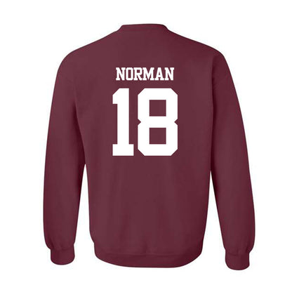 Texas A&M - NCAA Football : TK Norman - Statement Shersey Crewneck Sweatshirt-1