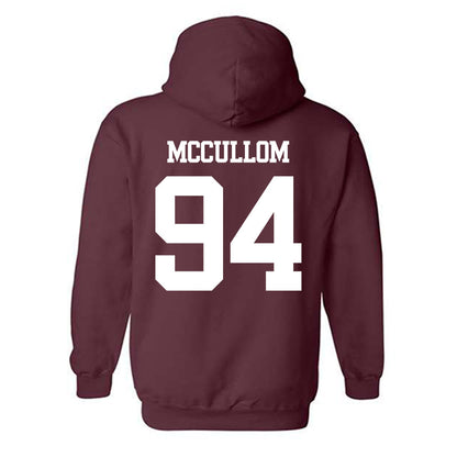 Texas A&M - NCAA Football : Angelo McCullom - Statement Shersey Hooded Sweatshirt-1
