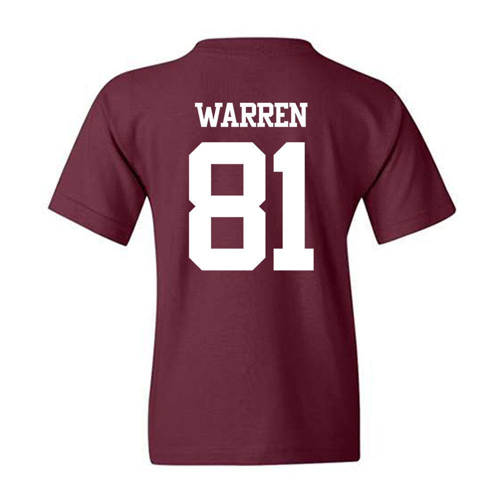 Texas A&M - NCAA Football : Jayden Warren - Statement Shersey Youth T-Shirt-1