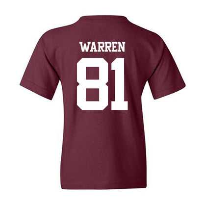 Texas A&M - NCAA Football : Jayden Warren - Statement Shersey Youth T-Shirt-1