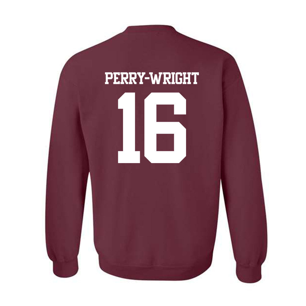 Texas A&M - NCAA Football : Bryce Perry-Wright - Statement Shersey Crewneck Sweatshirt-1