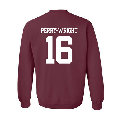 Texas A&M - NCAA Football : Bryce Perry-Wright - Statement Shersey Crewneck Sweatshirt-1