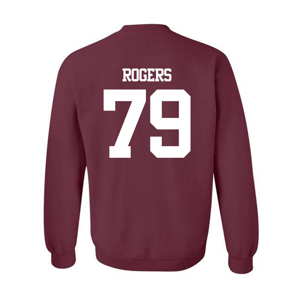Texas A&M - NCAA Football : Lamont Rogers - Statement Shersey Crewneck Sweatshirt-1