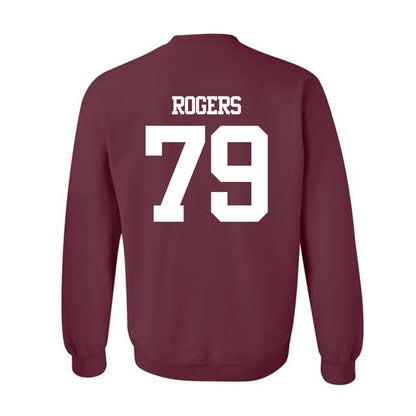 Texas A&M - NCAA Football : Lamont Rogers - Statement Shersey Crewneck Sweatshirt-1