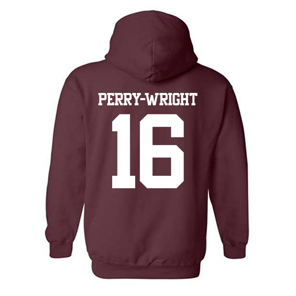 Texas A&M - NCAA Football : Bryce Perry-Wright - Statement Shersey Hooded Sweatshirt-1