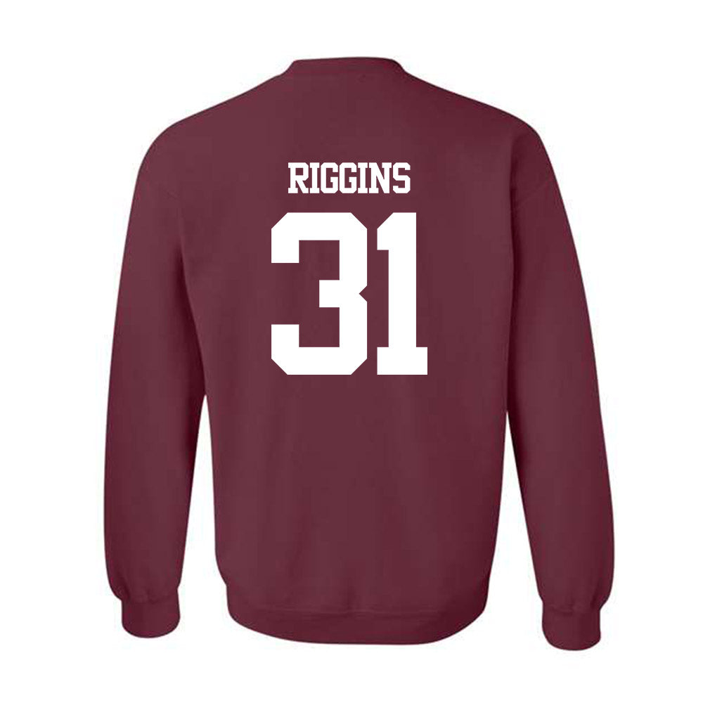 Texas A&M - NCAA Football : Kelvion Riggins - Statement Shersey Crewneck Sweatshirt-1