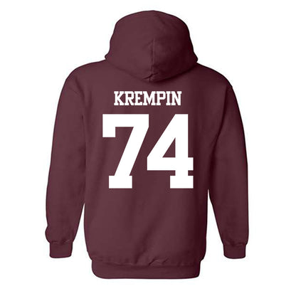 Texas A&M - NCAA Football : Zaden Krempin - Statement Shersey Hooded Sweatshirt-1