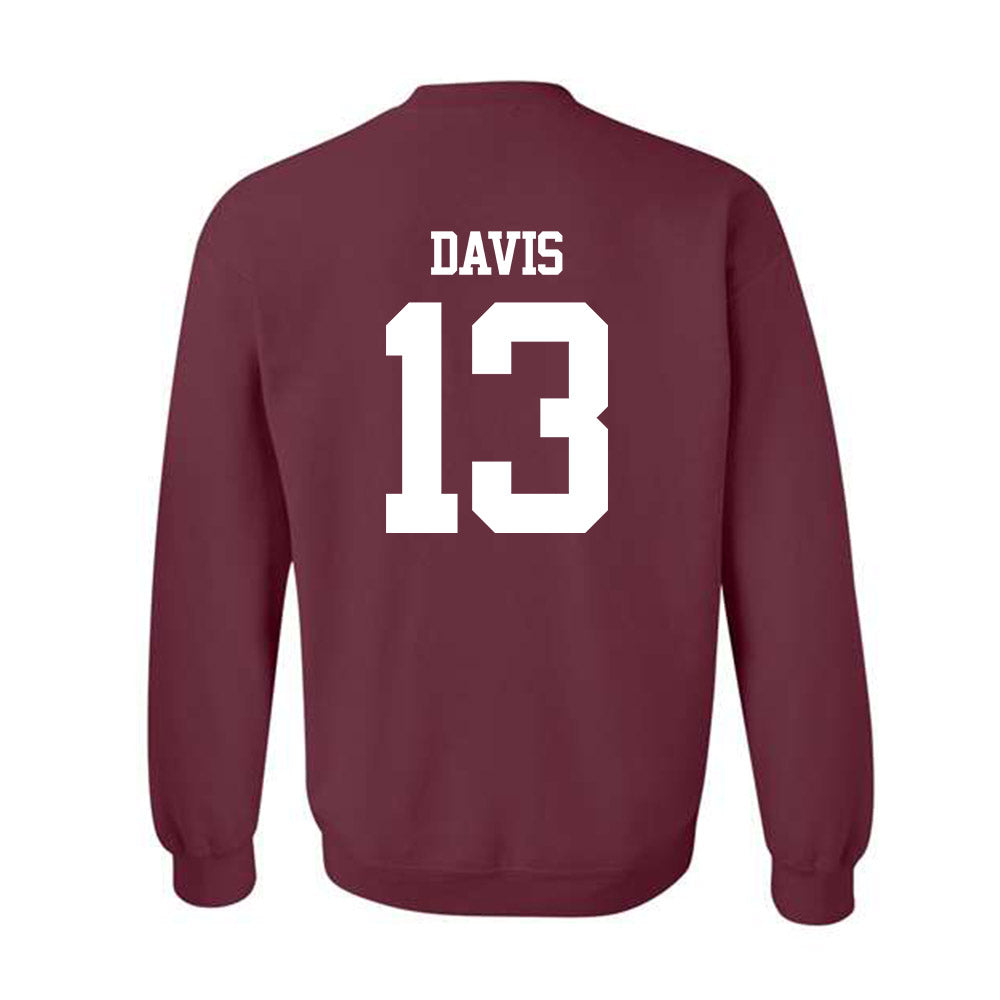 Texas A&M - NCAA Football : Myles Davis - Statement Shersey Crewneck Sweatshirt-1