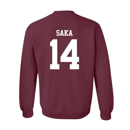 Texas A&M - NCAA Football : Anto Saka - Statement Shersey Crewneck Sweatshirt-1