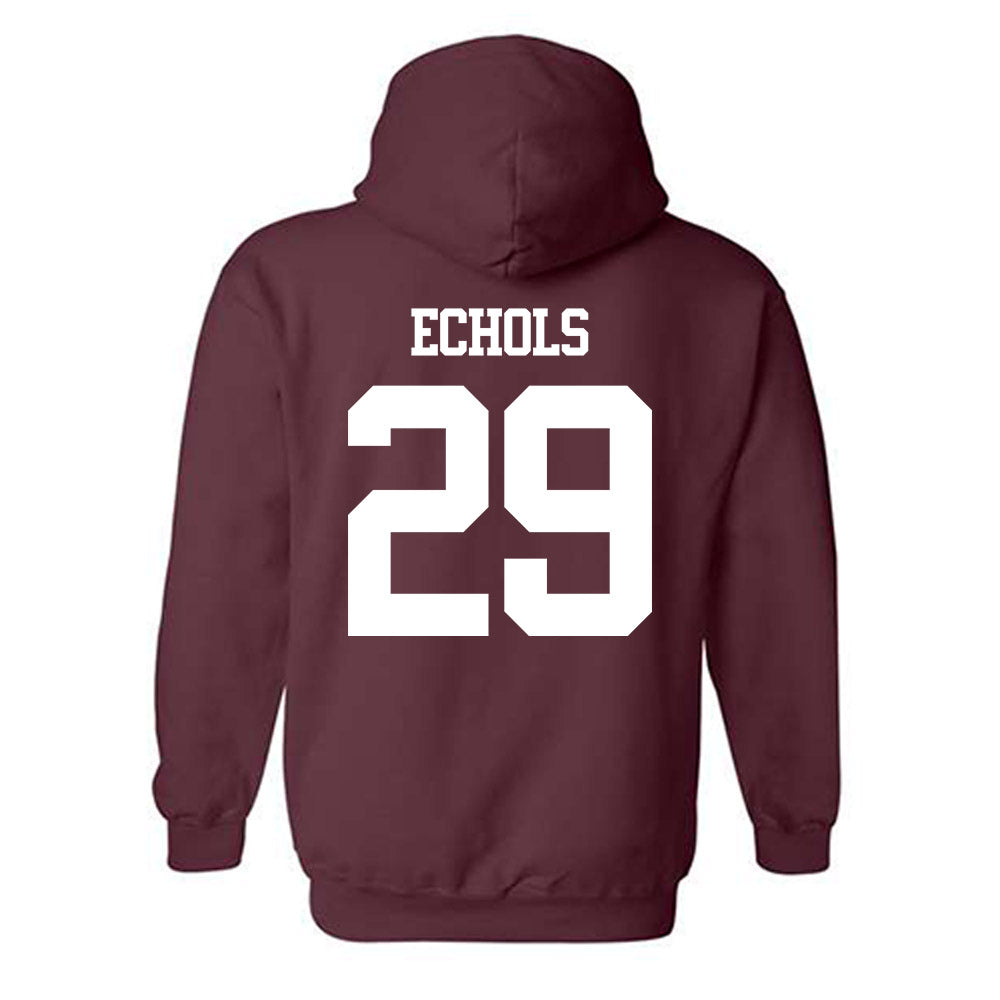 Texas A&M - NCAA Football : Justin Echols - Statement Shersey Hooded Sweatshirt-1