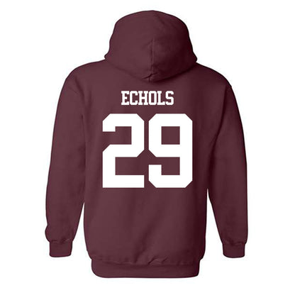 Texas A&M - NCAA Football : Justin Echols - Statement Shersey Hooded Sweatshirt-1