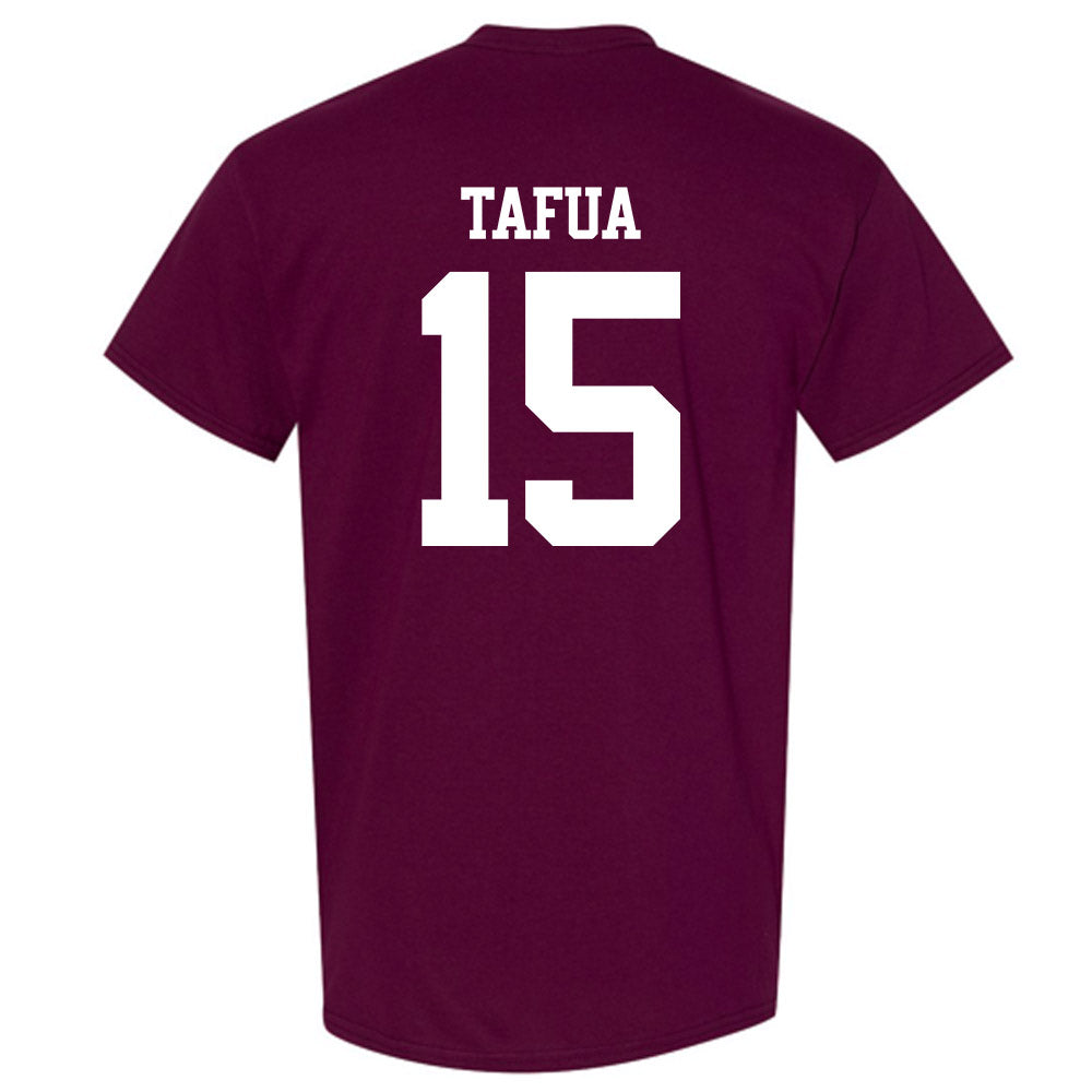 Texas A&M - NCAA Football : Caleb Tafua - Statement Shersey T-Shirt-1