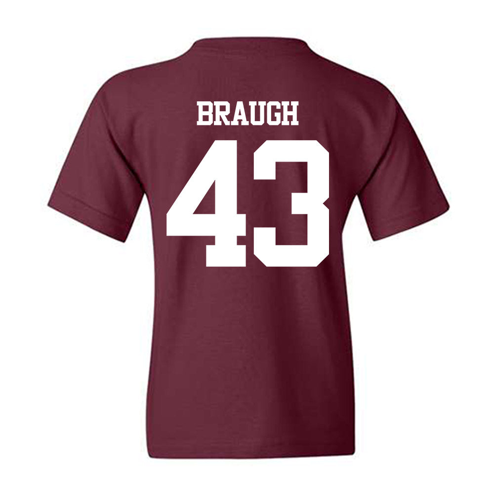 Texas A&M - NCAA Football : Carter Braugh - Statement Shersey Youth T-Shirt-1