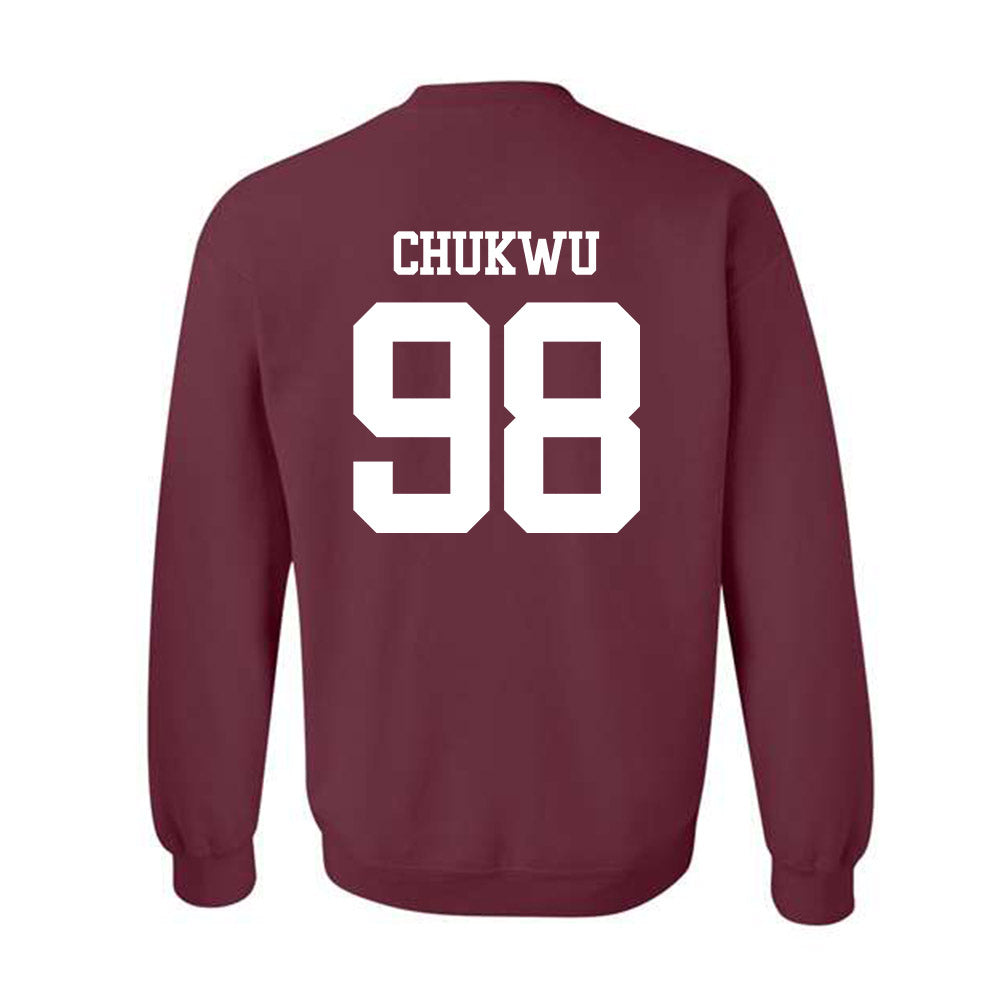 Texas A&M - NCAA Football : Jesse Chukwu - Statement Shersey Crewneck Sweatshirt-1