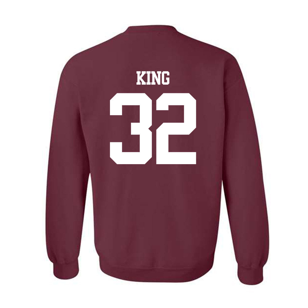 Texas A&M - NCAA Football : Taiyion King - Statement Shersey Crewneck Sweatshirt-1