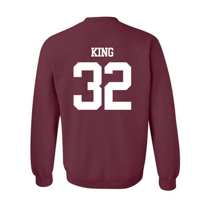Texas A&M - NCAA Football : Taiyion King - Statement Shersey Crewneck Sweatshirt-1