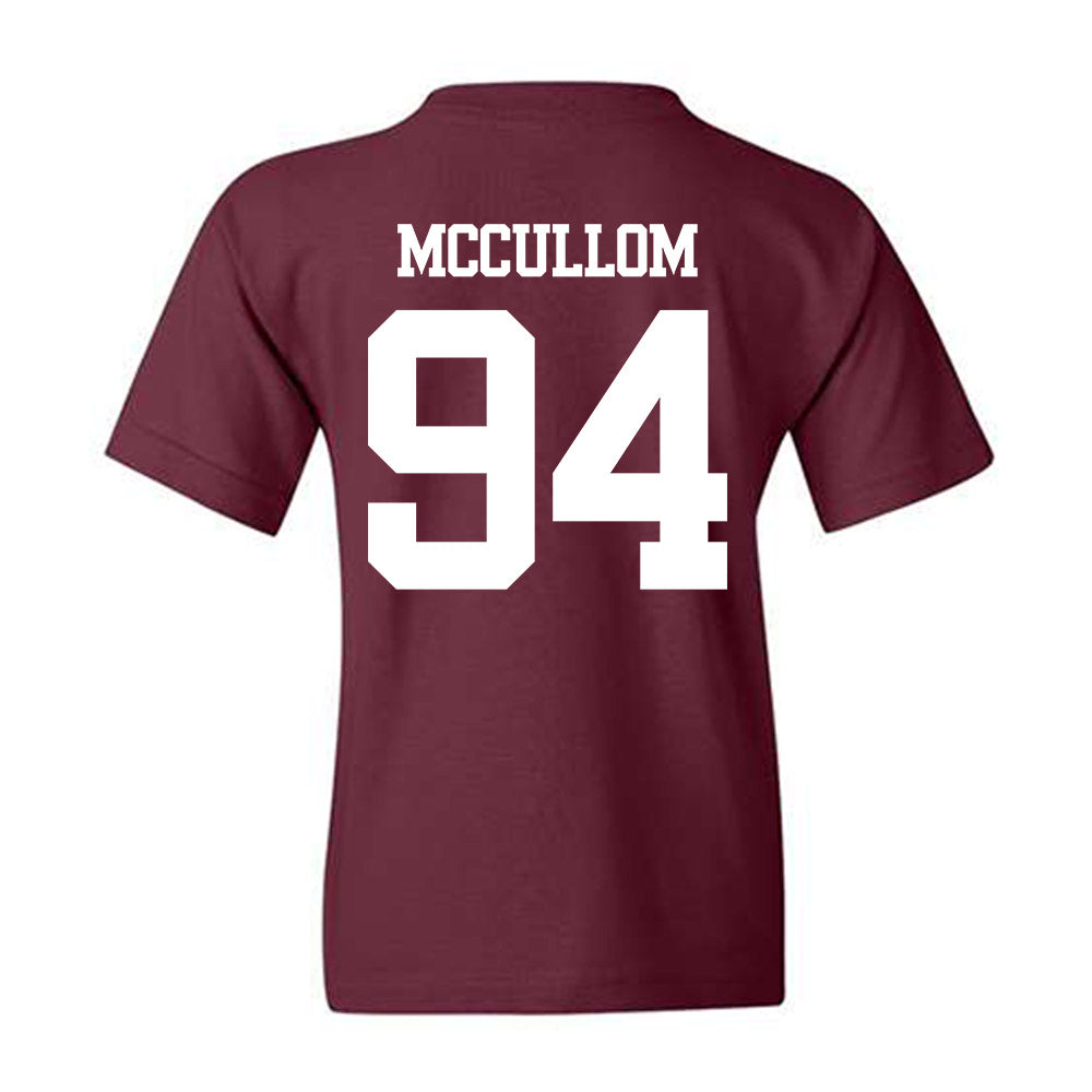 Texas A&M - NCAA Football : Angelo McCullom - Statement Shersey Youth T-Shirt-1