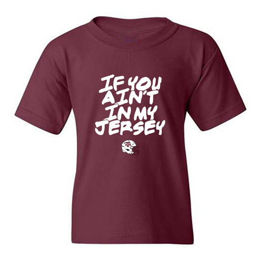 Texas A&M - NCAA Football : Bryce Perry-Wright - Statement Shersey Youth T-Shirt-0