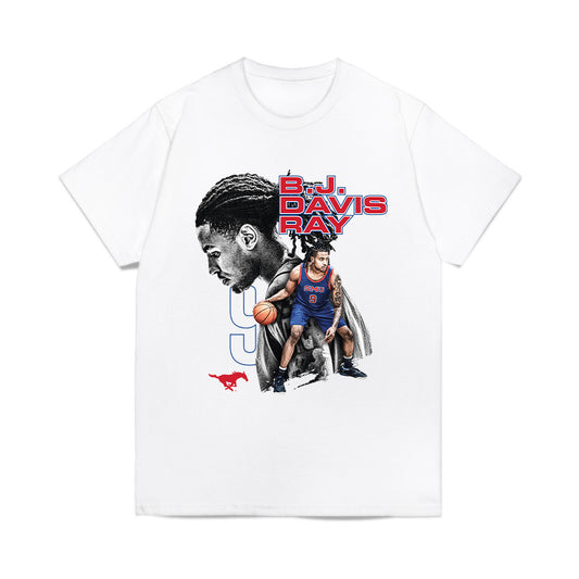 SMU - NCAA Men's Basketball : Bj Davis-Ray - Collage Comfort Colors T-Shirt-0