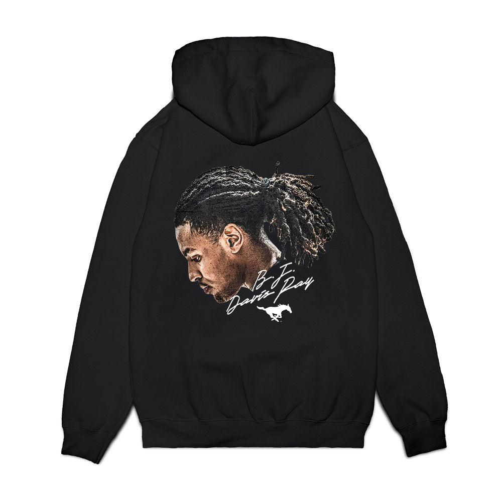 SMU - NCAA Men's Basketball : Bj Davis-Ray - GameFace Premium Hooded Sweatshirt-1