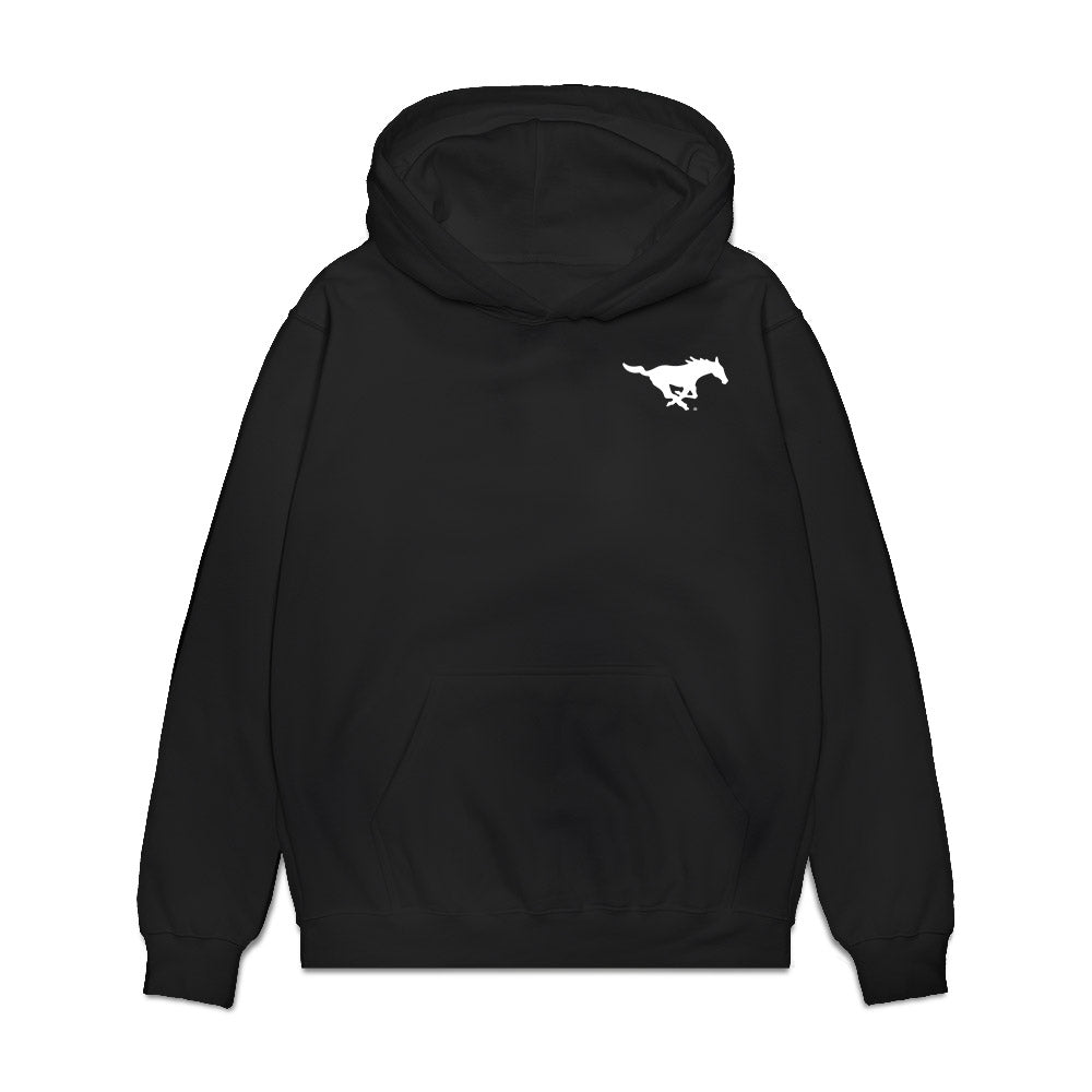 SMU - NCAA Men's Basketball : Bj Davis-Ray - GameFace Premium Hooded Sweatshirt-0