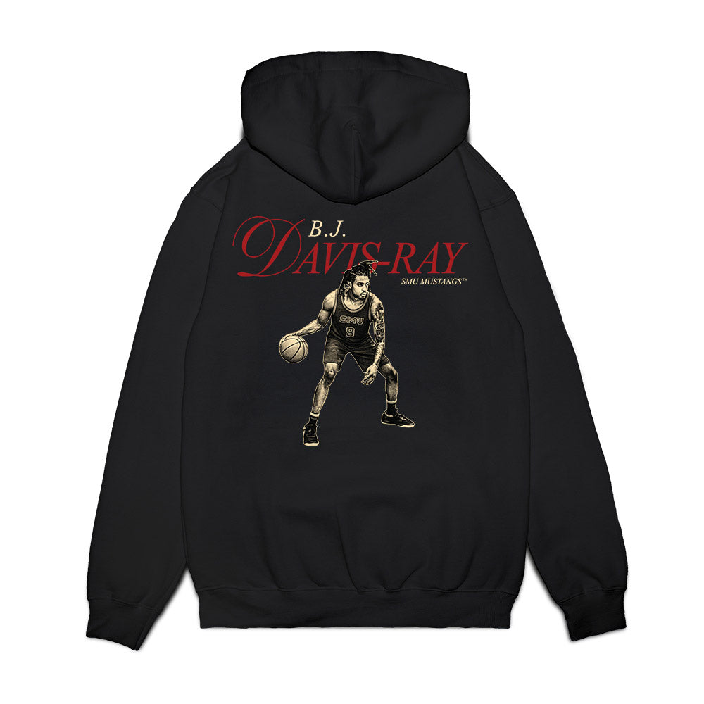 SMU - NCAA Men's Basketball : Bj Davis-Ray - Legacy Premium Hooded Sweatshirt-1