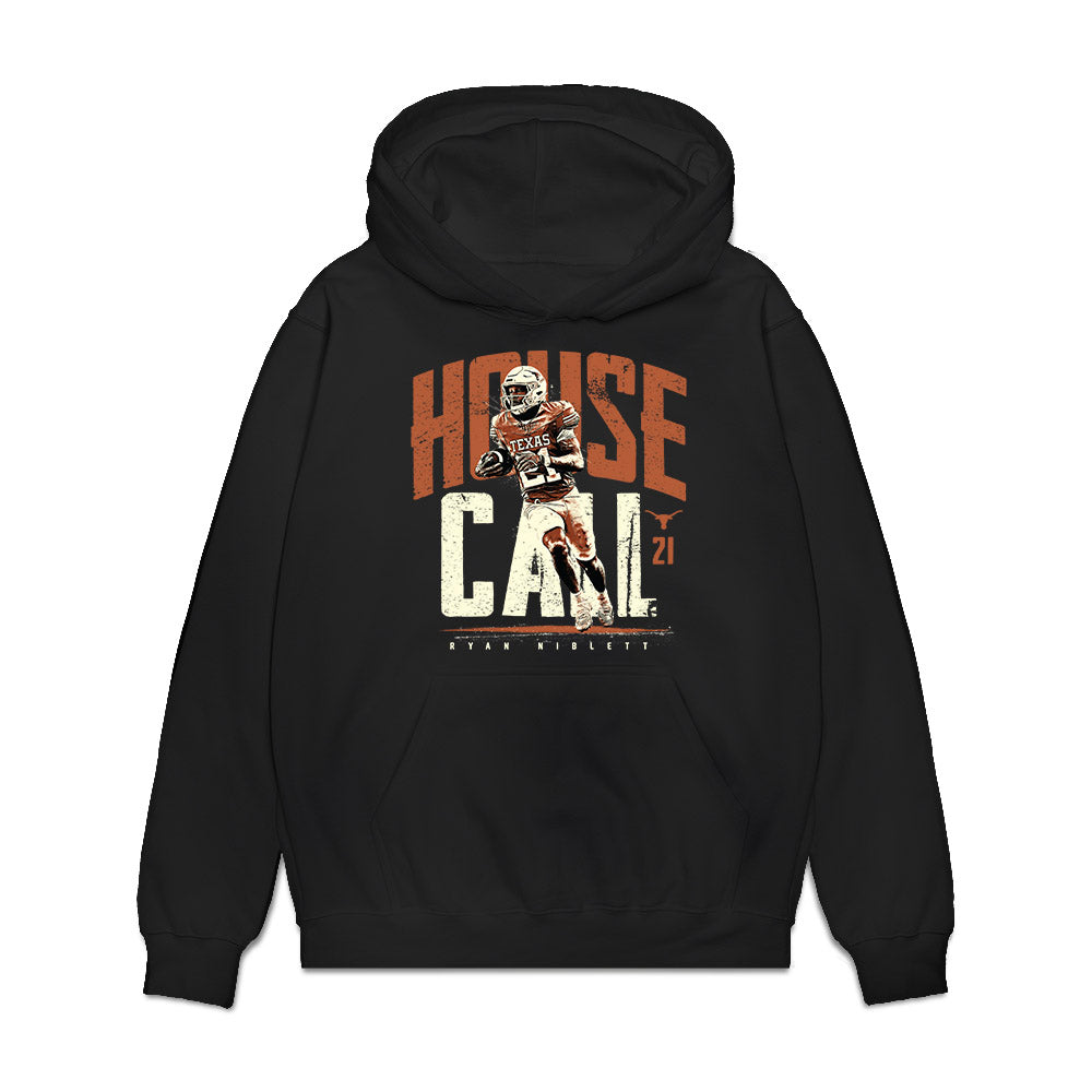 Texas - NCAA Football : Ryan Niblett - Premium Hooded Sweatshirt-0