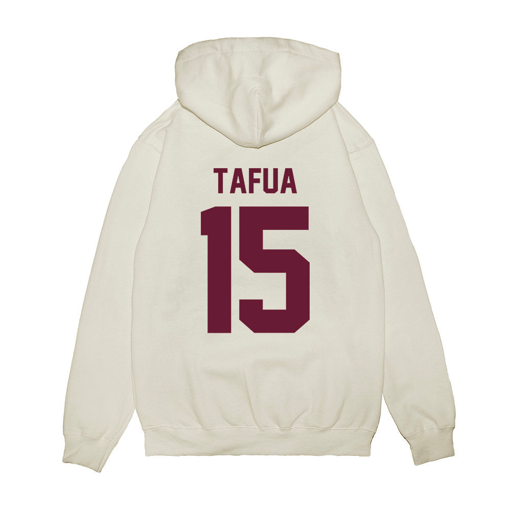 Texas A&M - NCAA Football : Caleb Tafua - Vintage Premium Hooded Sweatshirt-1