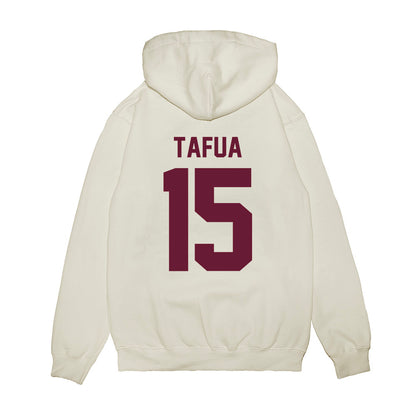 Texas A&M - NCAA Football : Caleb Tafua - Vintage Premium Hooded Sweatshirt-1