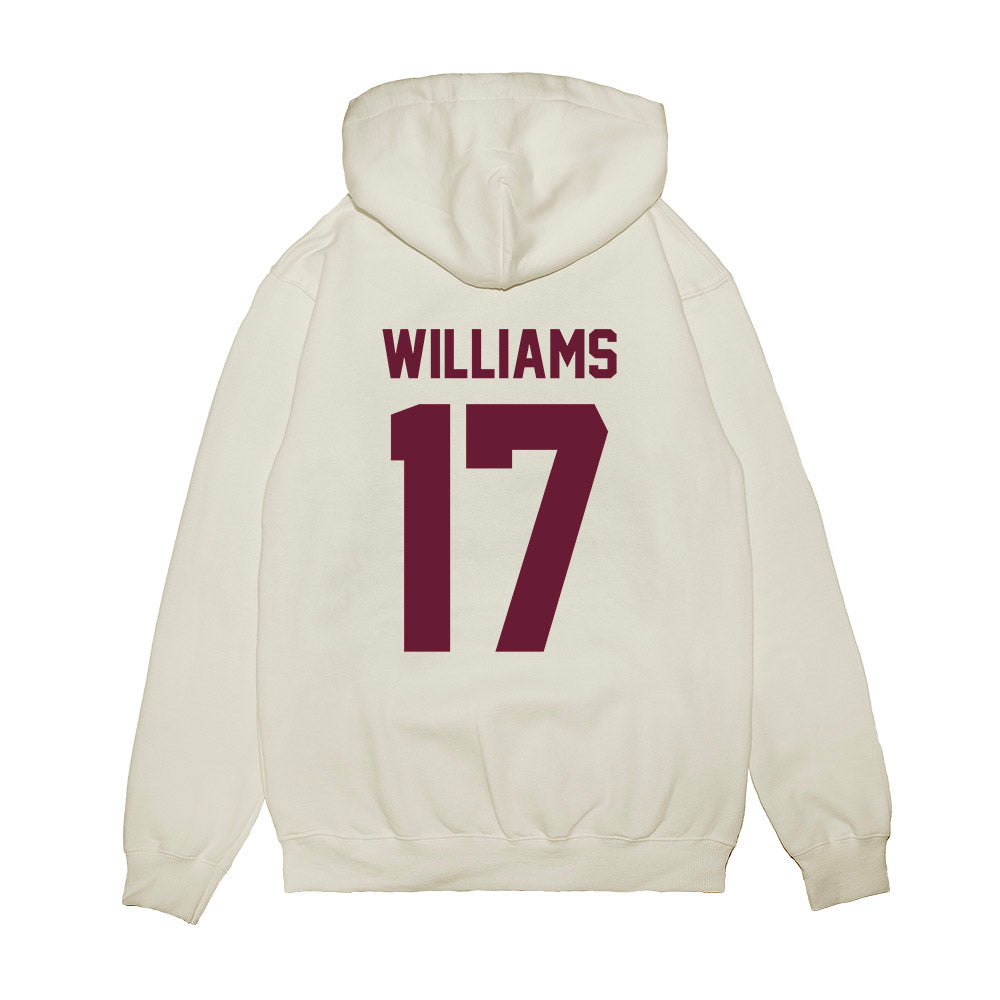 Texas A&M - NCAA Football : Madden Williams - Vintage Premium Hooded Sweatshirt-1