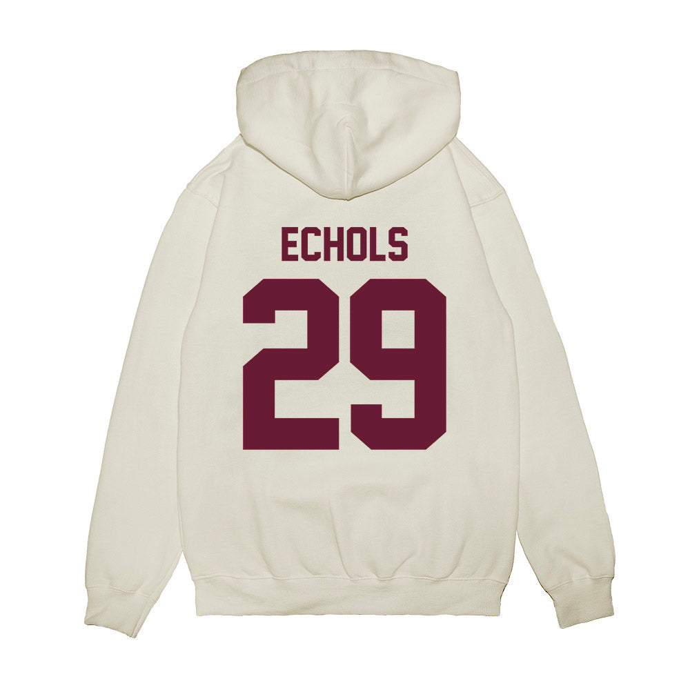 Texas A&M - NCAA Football : Justin Echols - Vintage Premium Hooded Sweatshirt-1