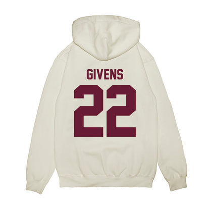 Texas A&M - NCAA Football : Tristian Givens - Vintage Premium Hooded Sweatshirt-1