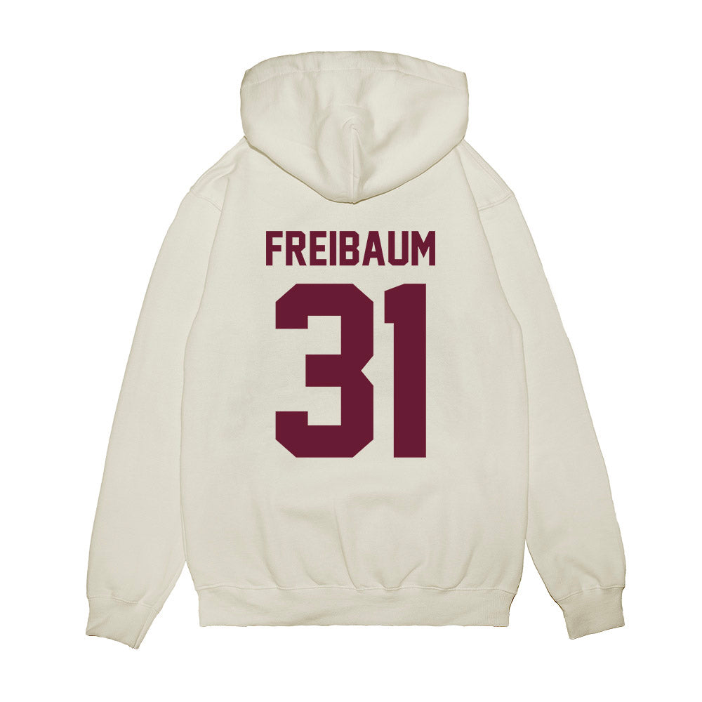 Texas A&M - NCAA Football : Shea Freibaum - Vintage Premium Hooded Sweatshirt-1