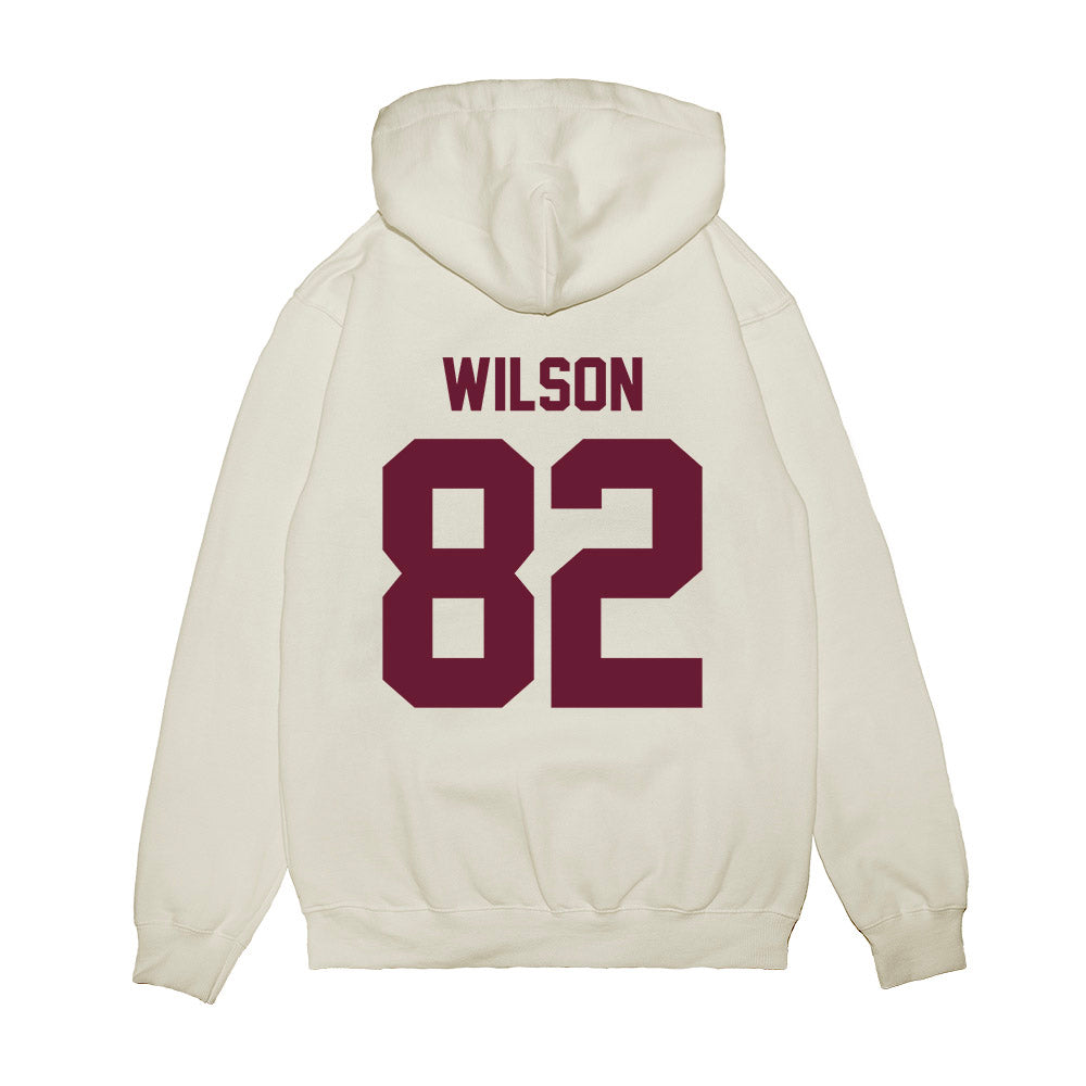 Texas A&M - NCAA Football : Jonah Wilson - Vintage Premium Hooded Sweatshirt-1