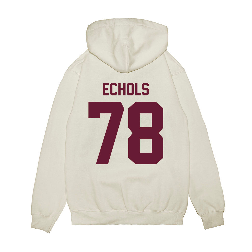 Texas A&M - NCAA Football : Coen Echols - Vintage Premium Hooded Sweatshirt-1
