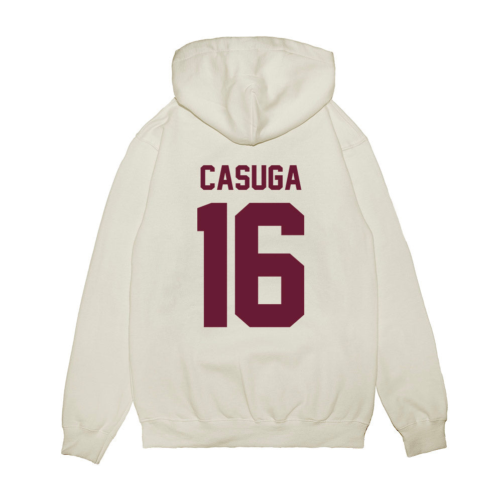 Texas A&M - NCAA Football : Helaman Casuga - Vintage Premium Hooded Sweatshirt-1