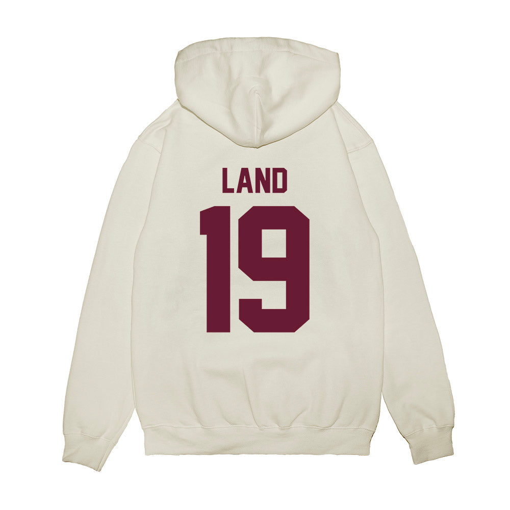 Texas A&M - NCAA Football : Paxton Land - Vintage Premium Hooded Sweatshirt-1