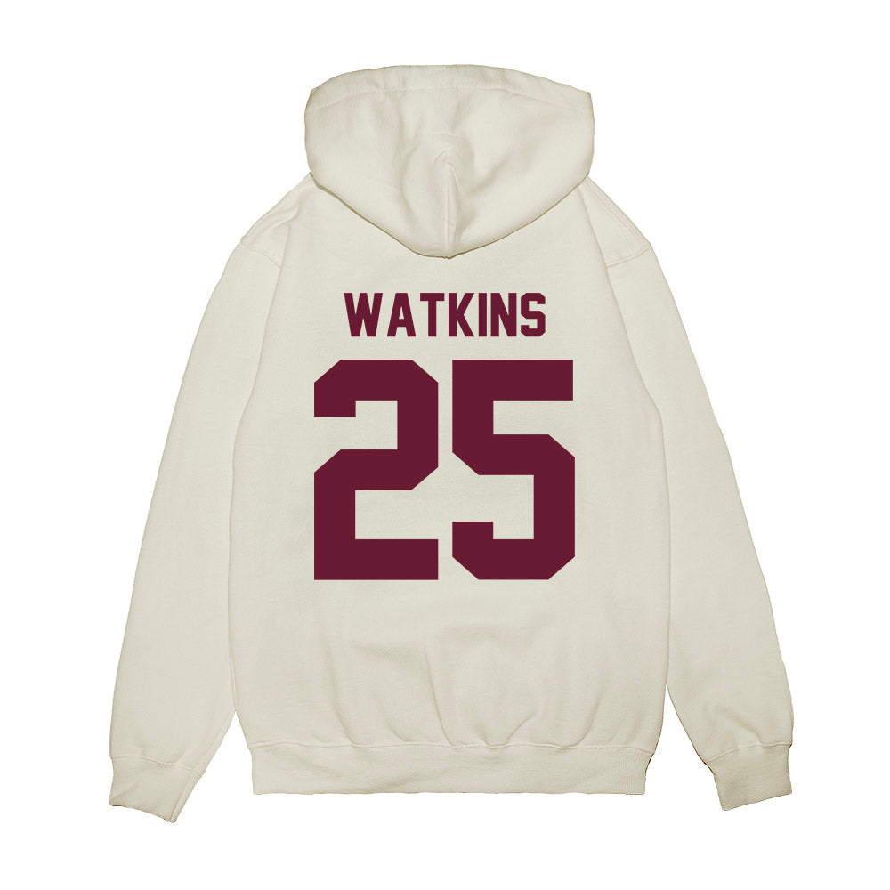 Texas A&M - NCAA Football : Tamarion Watkins - Vintage Premium Hooded Sweatshirt-1