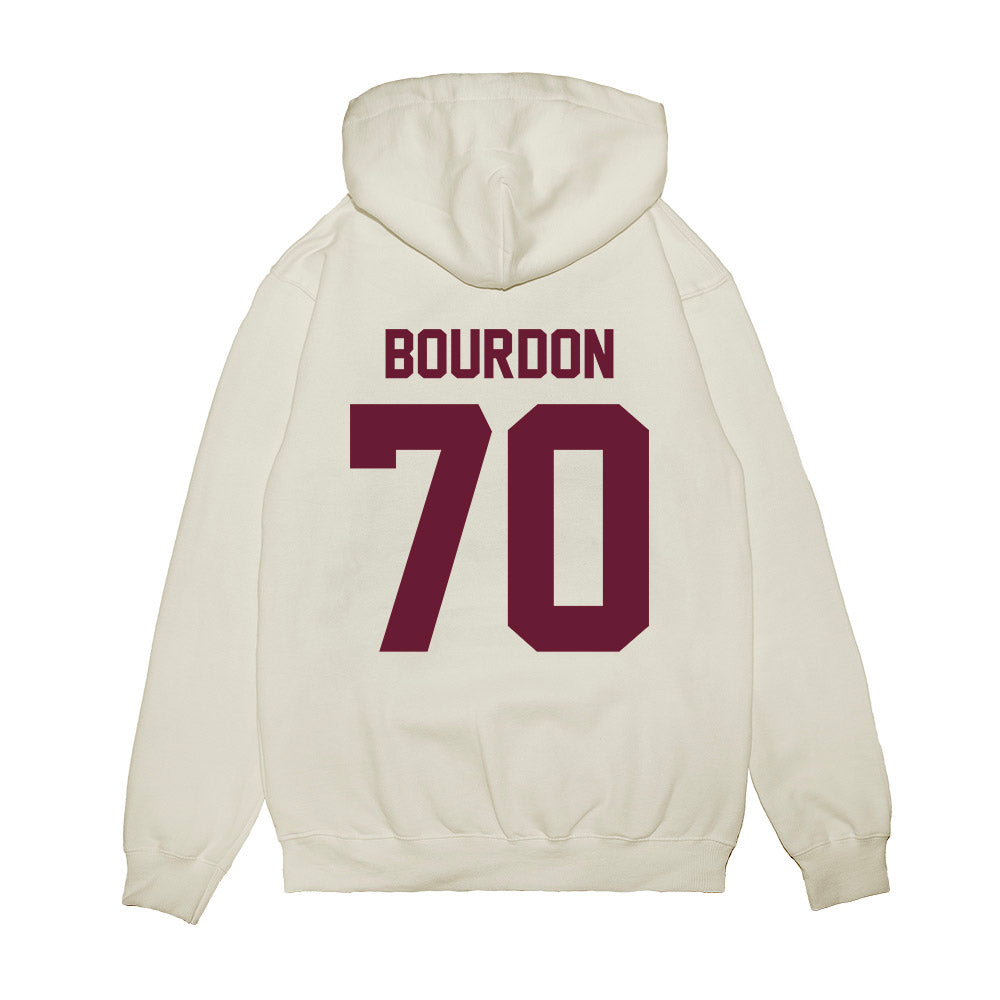 Texas A&M - NCAA Football : Robert Bourdon - Vintage Premium Hooded Sweatshirt-1
