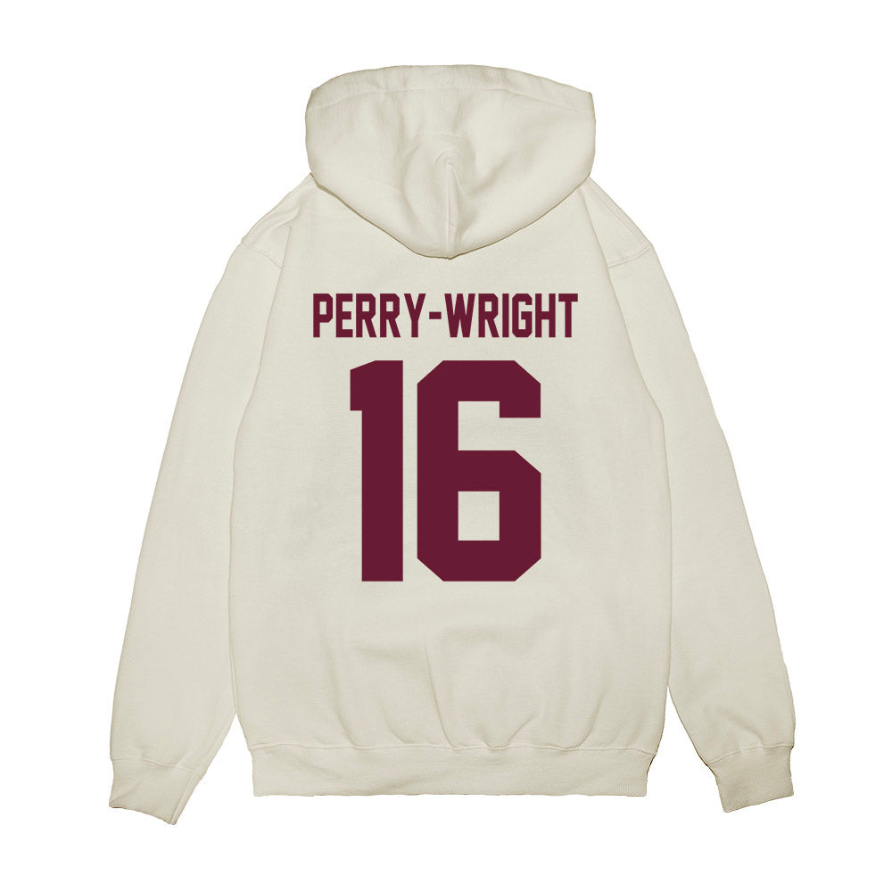 Texas A&M - NCAA Football : Bryce Perry-Wright - Vintage Premium Hooded Sweatshirt-1