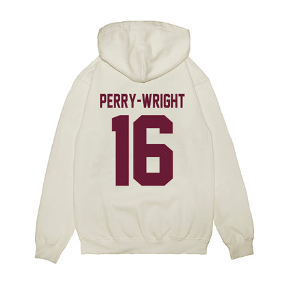 Texas A&M - NCAA Football : Bryce Perry-Wright - Vintage Premium Hooded Sweatshirt-1
