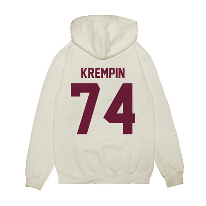 Texas A&M - NCAA Football : Zaden Krempin - Vintage Premium Hooded Sweatshirt-1